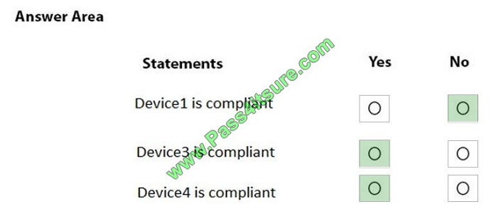 pass4itsure md-101 exam question q11-1