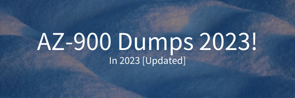 AZ-900 Dumps 2023